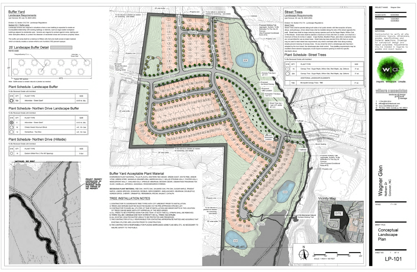 Wagner Glen Landscape Plan